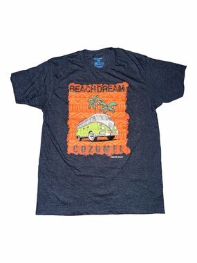 Men's Navy 'Beach Dream Cozumel' Graphic Tee - Large